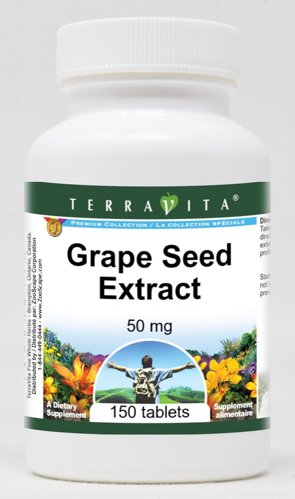 Extract de semințe de struguri - 50 mg (150 comprimate, ZIN: 406583) - 2 ambalaj