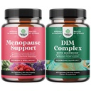 Bundle of Total Menopause Supplement - Hot Flashes Relief - Dong Quai Vitex Chaste Berry and Black Cohosh and Pure DIM with Bioperine - Diindolilmetan Testosteron Complex with Broccoli Florets