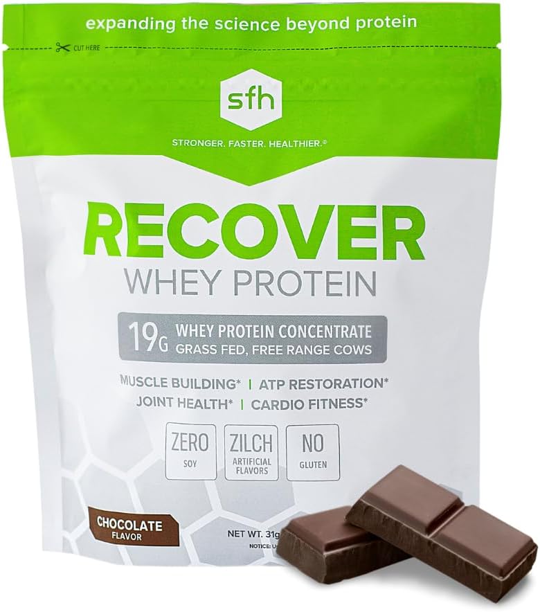 SFH Recover Whey Pudră de proteine (Chocolate) Mare de iarbă gustare Fed Whey pentru antrenament post 
