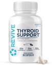 Revive MD Suplimentul suport tiroidian pentru bărbaţi şi femei - Amestec complet de Nutritenţi sprijină funcţia tiroidiană sănătoasă cu vitamine esenţiale, minerale şi plante aromatice (90 capsule, 30 serviri)