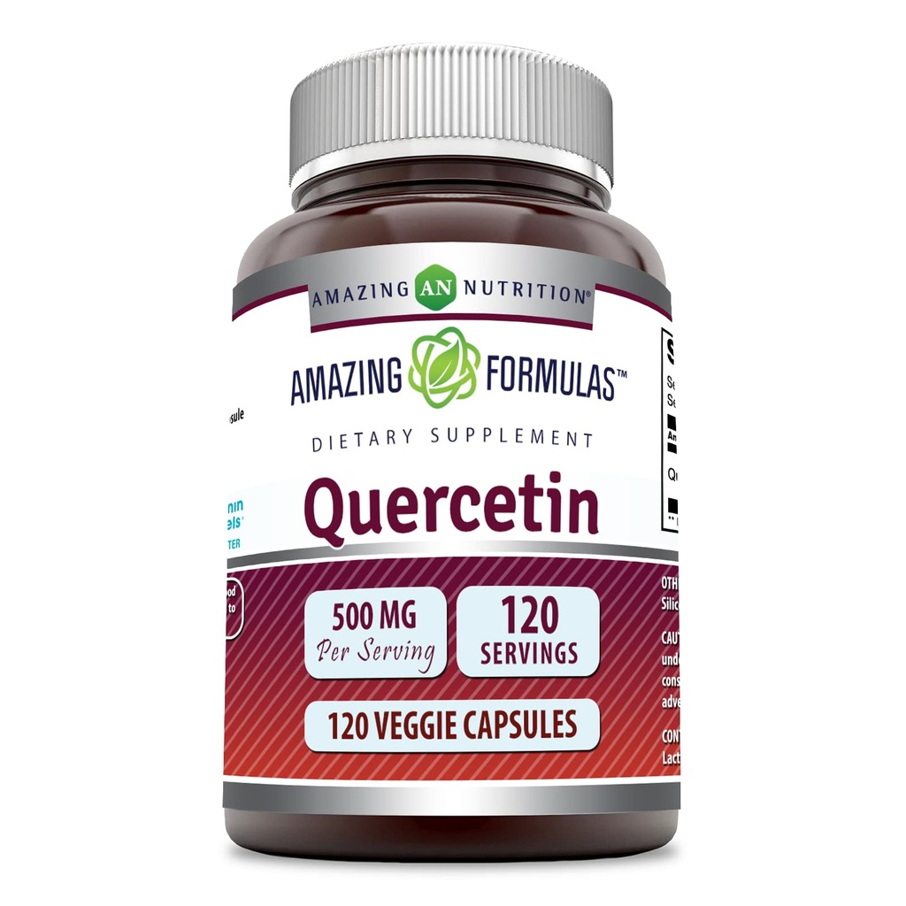 Formule uimitoare Querbetin 500mg 120 Capsule Veggie Supliment - non-GMO - Gluten gratuit - Sprijină sănătatea generală și bunăstarea