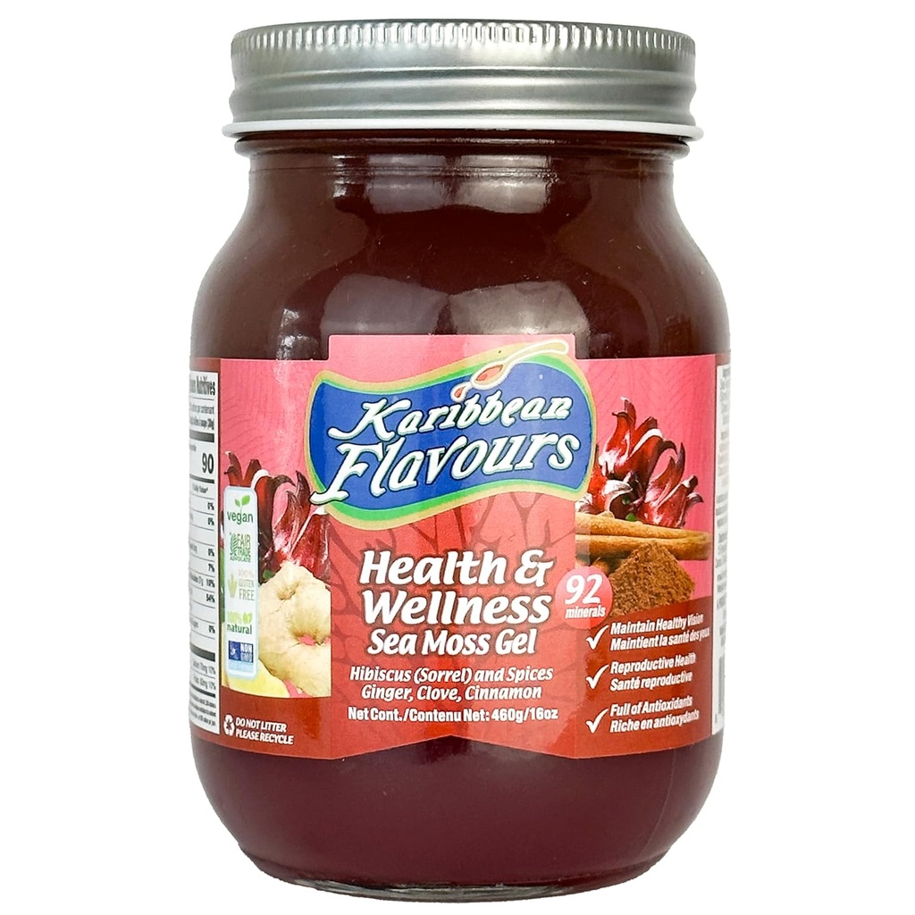 Sea Moss Gel (Sorrel Hibiscus) 16 Oz. 