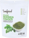 Sunfood Moringa Powder, Organic. Utilizarea pentru pierderea parului, pierderea in greutate. Produs unic ingredient pur. 8 oz sac