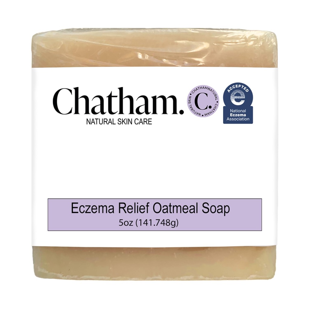 Chatham Natural Skin Care Eczema Relief Oatmeal Soap, Soothing Oatmeal Baia, tratament pentru eczeme rozacee, psoriazis