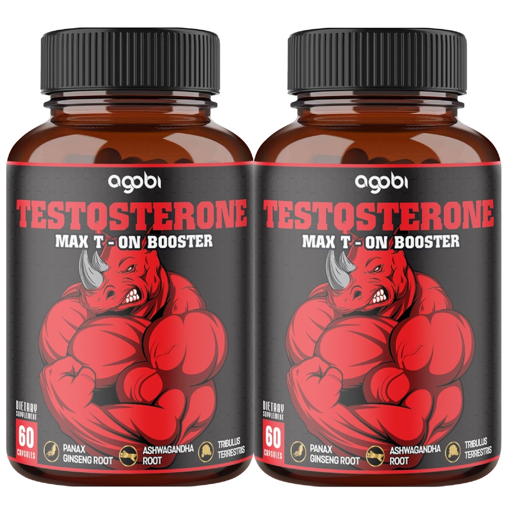 2 Pachete 60 Capsule - 11 Herburi combinate cu Ginseng, Ashwagandha, Tribulus & More.