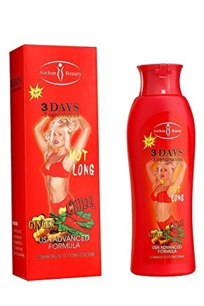 AICHUN BEAUTY Chilli fierbinte & Ginger Slimming Cream pierde greutate Dizolvare grăsime rapid 200ml (2 ambalaj)