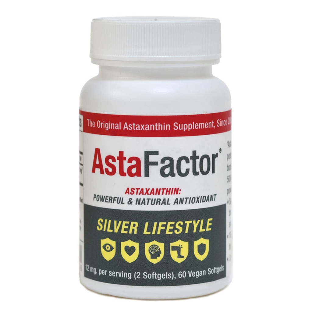 Silver Lifestyle Astaxanthin Supliment 60 Softgels