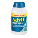 Advil Liqui-Gels Durere Reliever şi Reductor Febră, Durere Medicina pentru adulţi cu Ibuprofen 200mg pentru dureri de cap, dureri de spate, dureri menstruale şi dureri articulare de relief - 200 capsule umplute cu lichid