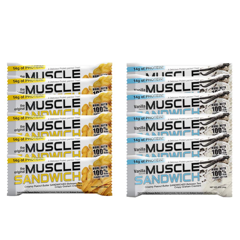 Muscle Foods Sandwich Baruri musculare, Variety Pack 