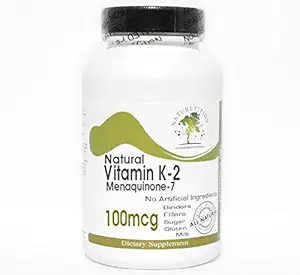 Vitamina naturala K-2 100mcg Menachinonă-7~200 Capsule - Niciun aditiv ~ Suplimente naturiste
