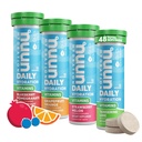 Nuun Vitamine Electrolite Tablete cu vitamina D, C, E, A, & B6, Acid folic, Magneziu & 4 Electroliti esentiali, Gluten Free & Vegan, Mixed Fruit, 4 Pack (48 Servings Total)
