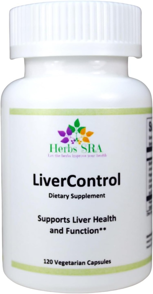 LiverControl - Supliment alimentar cu Brodock Root, Papaya Seed, și Choline pentru Detoxifiere Ficat și Sănătate, 120 Veg Caps, Made in USA