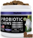 Cat Probiotic, Chews for Gut and Immune Health, Cats Probiotic Supplement for Cat Digestive Support, Healthy Digestion, Cat Constipație și Diaree Relief (120 pastile, Salmon)
