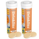 Drinklits Orange Daily Hydration Tablets (2) Tube Bundle 