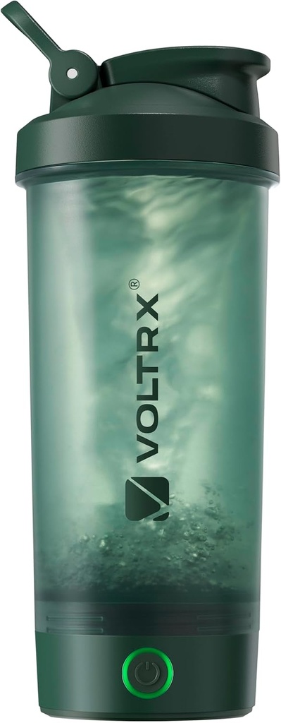Sticla VOLTRX Shaker Proteine, Fuziune USB C Reîncărcabile Electric proteine Shake Mixer, Cupe Shaker pentru Shakes Proteine și Mese de înlocuire Shakes, BPA gratuit, 24 oz