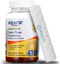 Equate Daily Fiber Gummies Supliment alimentar, 5g, cu bază de plante, 72 Conte, 7 zile Organizator Pill Inclus - 1 ambalaj