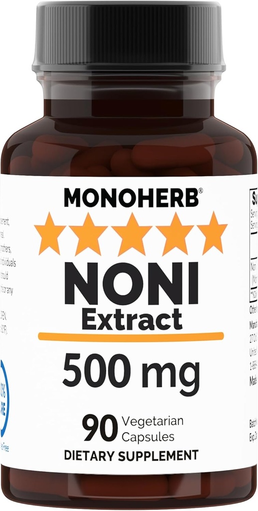 Extract NONI 500 mg - 90 Capsule Veg - Morinda Citrifolia - 90 Servings