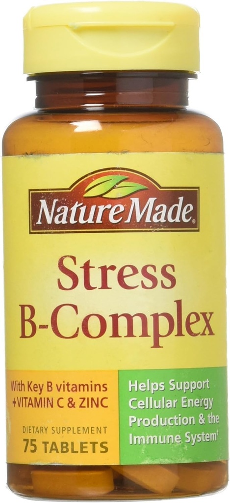 Complex Nature Made Stress B cu dimensiunea de zinc 75ct (Pachet de 2) 150 ct Total