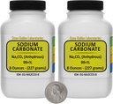 Carbonat de sodiu [CNa2O3] 99+% Pulbere de grad ACS 1Lb în două sticle spaţiale-saver