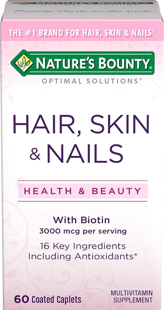 Natura's Bounty Hair, Skin and Nails Caplets 60 ea (Pachet de 5)