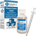 De încredere-1 Laboratoare picaturi de vitamina D infanterie lichida (fructe naturale aroma) Zahăr și alcool liber, pentru sugarii alăptați 0-12 luni și în sus