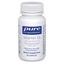 Pure Encapsulations Vitamina D3 125 mcg (5.000 UI) - Supliment pentru a sprijini osul, articulaţia, sânul, inima, colonul şi sănătatea imună * - cu vitamina D - 60 capsule