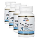 21st Century Healthcare Zinc Citrate Tablets 50mg, 60 Count (Pachet de 4)