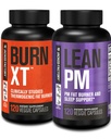 Fabrica Jacked Burn XT termogenic Fat Burner & Lean PM Nighttime pierdere în greutate Supliment pentru bărbați și femei 120 Veggie Dieta pastile