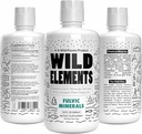 Elemente salbatice Suport acid fuzelian Blend minerale Derivate din depozite de plante antice, Lining cu guta de vindecare, Îmbunătățirea Cogniției și Imunității, 70+ Minerale, Toate naturale, 32 oz