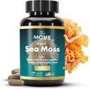 Organic Irish Sea Moss Capsules - Advance Formula, Raw Wildcrafted Seamoss Supliment cu Bladderwrack și Brodock Root - 180 pastile - Made in the USA