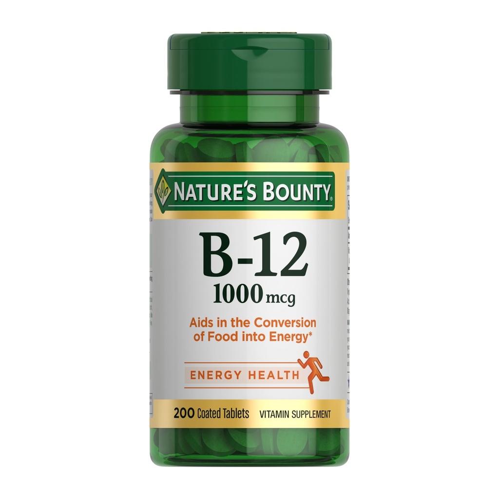 Vitamina Bounty B12 1000 mcg Suplimente, susţine metabolismul energetic, 200 Ct