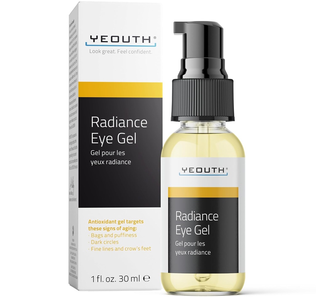 YEOUTH sub ochi Gel cu acid hialuronic, Ingrijirea pielii Obiective Apariția de Puffiness, cercuri întunecate și sub ochi Bags, revitalizarea Hidrating Skincare 1 oz