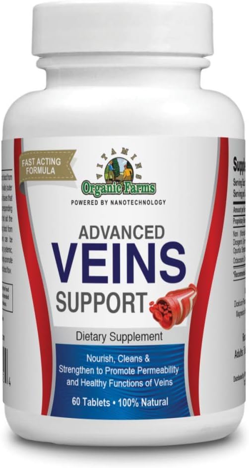 Ferme organice Vitamine OFV Veins Supplements- 60 comprimate - 100% Supliment alimentar natural