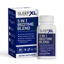 SleepXL Suplimentul de somn non-Habit-Forming Formula - Fall Asomping Faster & Sleep Longer - 5 ingrediente cheie includ Melatonina, L-Theanină, Mușețel, Magneziu și vitamina B6 (60 capsule, 30 Servings)