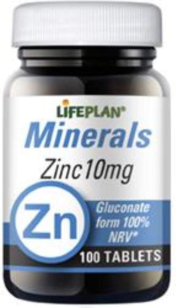 Planul de viaţă 10 mg zinc Gluconat Elemental - Cutie cu 100 comprimate