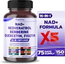 NAD+ Trans-Resveratrol Berberine Querbetin Fisetin Milk Thistle - Made in USA