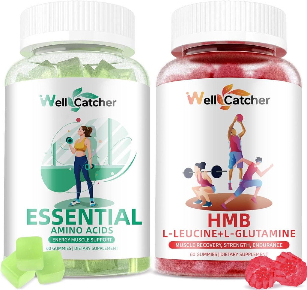 Gume HMB şi Leucine cu aminoacizi esenţiali Gume pentru creşterea musculară, suport energetic