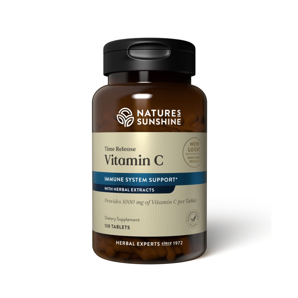 Naturas Sunshine Vitamina C timp eliberare, 1000 mg, 120 comprimate 