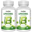 Complex lipozomal B conceput pentru vitamine B de înaltă absorbţie cu Inositol colină B1, B2, B3, B5, B6, Biotin, Folat, B12- Immune metilat, Energie, Brain & inima suport 180 Softgels