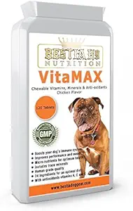 Bestia K9 Nutrition VitaMAX Masticable Dog Multi-Vitamina si Trace Minerale. Premium Quality Dog Suplimente. Făcută în Europa.