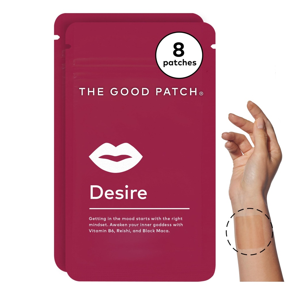 Patch-uri de bine dorinta patch-uri patch-uri sexuale wellness, Get in the Mood, Natural cu vitamina B6, Reishi, Black Maca, Plant Powered Wearable Wellness, Botanic și Vitamina (8 patch-uri totale)