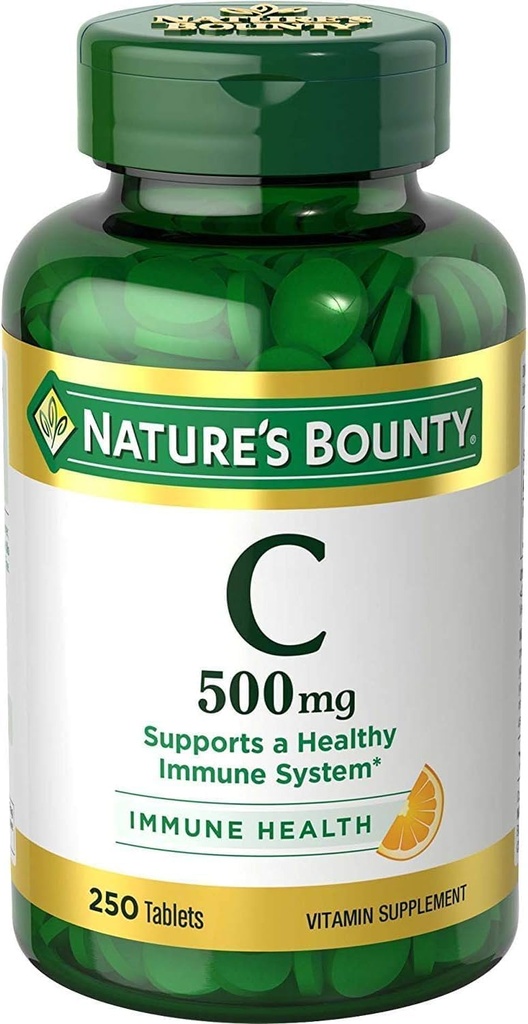 Natura's Bounty Pure Vitamina C 500 mg comprimate 250 comprimate (Pachet de 9)