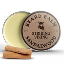 Balsam de barbă vikingă pentru bărbați - Lăsați în balsam de barbă - Balsam de styling Made with naturally Derived Beard Butter, Argan & Jojoba Oils (2 Ounce (Pack of 1), Sandalwood)
