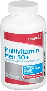 Comprimatele de 50 + Multivitamine pentru bărbaţi şi bărbaţi, 200 Ct. Wellness zilnic pentru bărbaţi peste 50