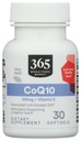 365 de Whole Foods Market, CoQ10 100 MG Plus Vitamina E, 30 Conte