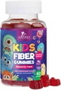 Gume de fibre pentru copii, Daily 4g Gummy Fiber Supliment, Prebiotic Digestive Health Support - Planta pe bază de fibre solubile naturale, Sprijină Regularitatea și Digestia pentru copii Non-GMO - 60 Gummies