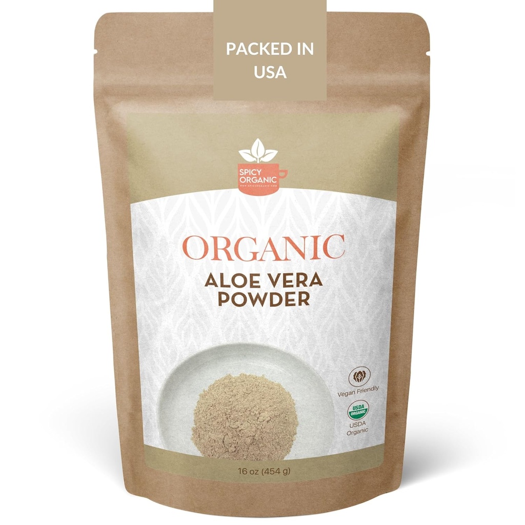 Organic Aloe Vera Powder pentru piele & păr 