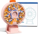 Odaro Large Pill Dispenser, Weekly Pill Organizator 7 Ziua Pm / 14 Ziua Pilula cutie, Daily Medicine Pill Organizator cu perete-Mounted sau permanent de utilizare pentru vitamina, Supliment, Medicina - roz