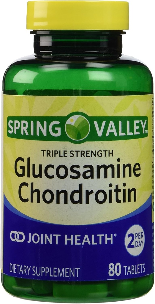 Valea Primăverii - Glucosamină Chondroitin, Triple Putere, 80 comprimate