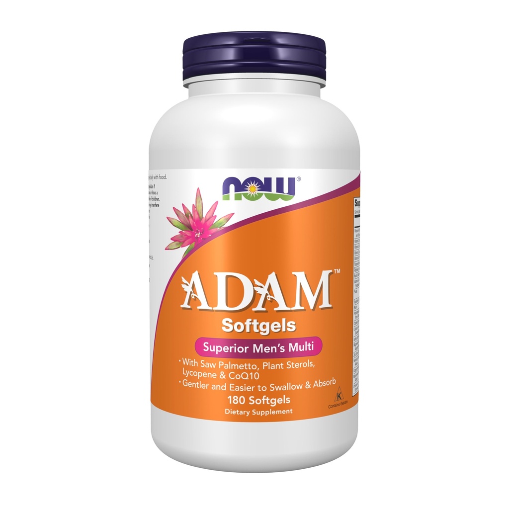 ACUM Alimente Suplimente, ADAMTM Men's Multivitamine with Saw Palmetto, Plant Sterols, Lycopene & CoQ10, 180 Softgels